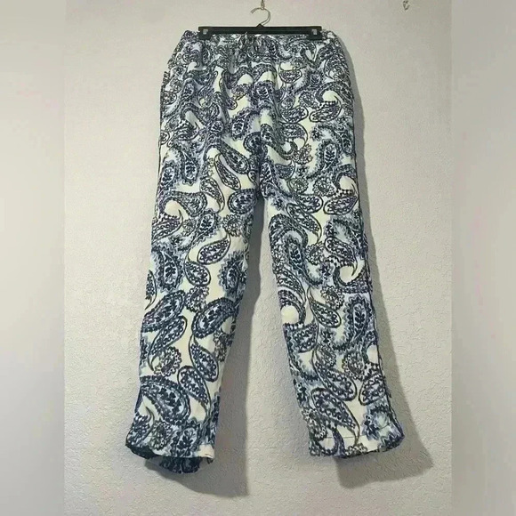 Ralph Lauren Paisley Skinny Pull On Pants Casual Summer Beach Womens Sz 8 - Picture 4 of 7